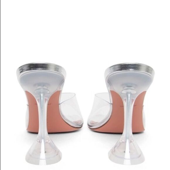 Brand New Amina Muaddi Lupita PVC Clear Cinderella Slipper - Picture 2 of 8